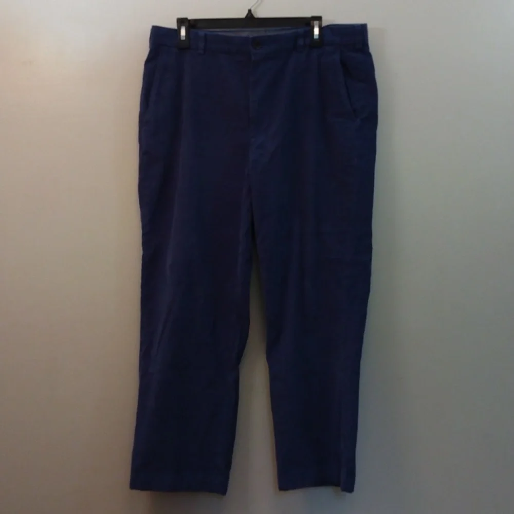 Brooks Brothers Blue Cotton Corduroy Pants (Clark Fit)  36 - 27.5